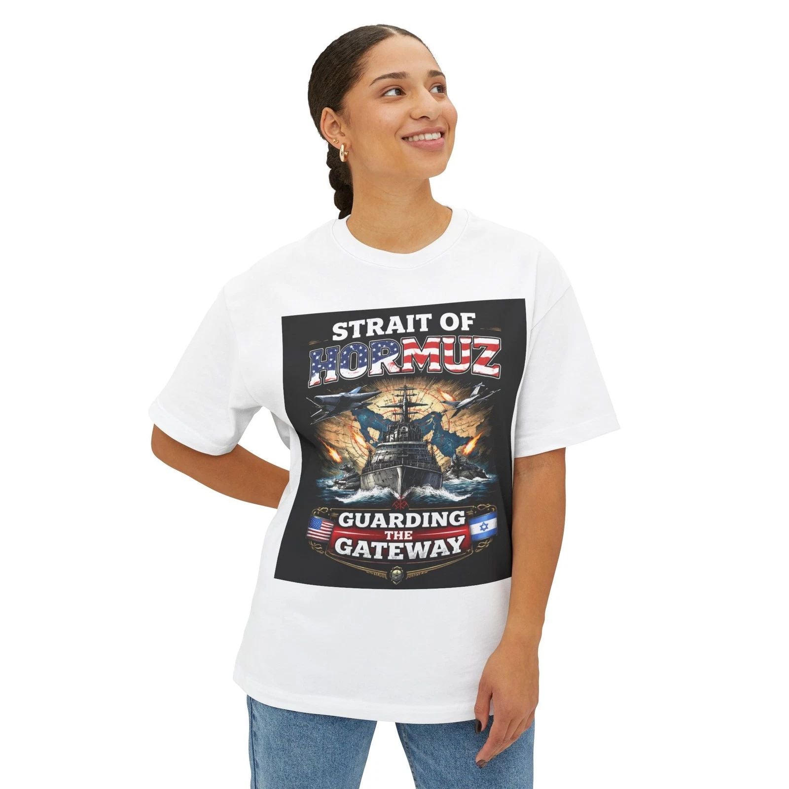 Strait of Hormuz Naval Ship Tee | Guarding the Gateway Unisex T-shirt, Sweatshirt, Hoodie, Long Sleeve Tee - T-Shirt, Sweatshirt, Hoodie