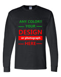 Personalized Custom Print Long Sleeve T Shirt Your Photo Your Text Logo New Gift Unisex T-shirt, Sweatshirt, Hoodie, Long Sleeve Tee - T-Shirt, Sweatshirt, Hoodie