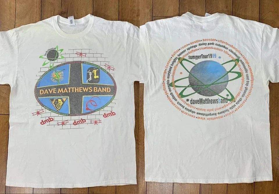 90s Dave Matthews Band Summer Tour 1999 T Shirt Unisex T-shirt, Sweatshirt, Hoodie, Long Sleeve Tee - T-Shirt, Sweatshirt, Hoodie