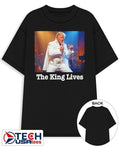 The King Lives Trump Trump Elvis shirt by tshirtatlowprice Unisex T-shirt, Sweatshirt, Hoodie, Long Sleeve Tee - T-Shirt, Sweatshirt, Hoodie