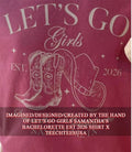 Lets go girls Samanthas Bachelorette est 2026 shirt Unisex T-shirt, Sweatshirt, Hoodie, Long Sleeve Tee - T-Shirt, Sweatshirt, Hoodie