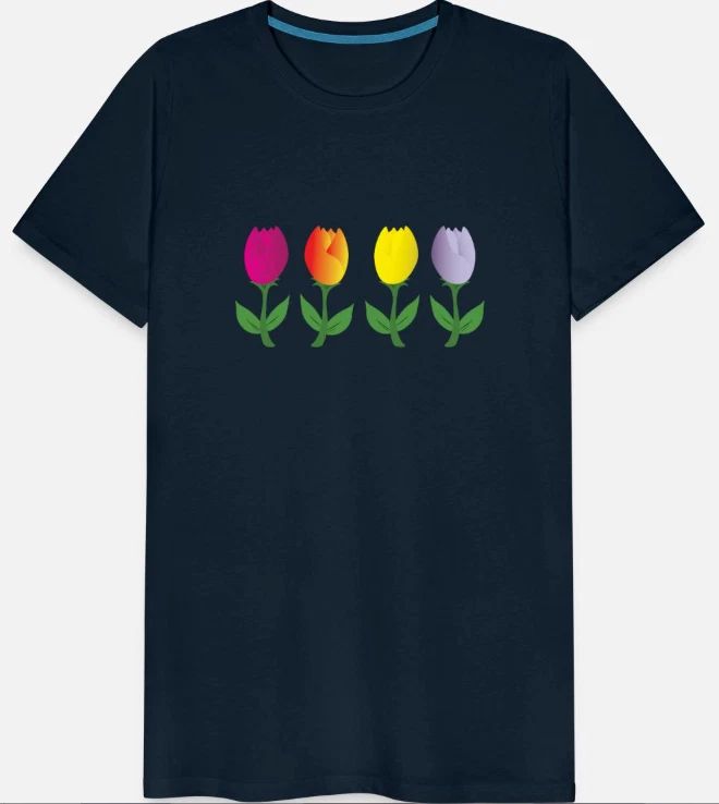 Tulips, Tulips Gifts, Tulip Flower, Tulip Merch, on Men's Premium T-Shirt Unisex T-shirt, Sweatshirt, Hoodie, Long Sleeve Tee - T-Shirt, Sweatshirt, Hoodie