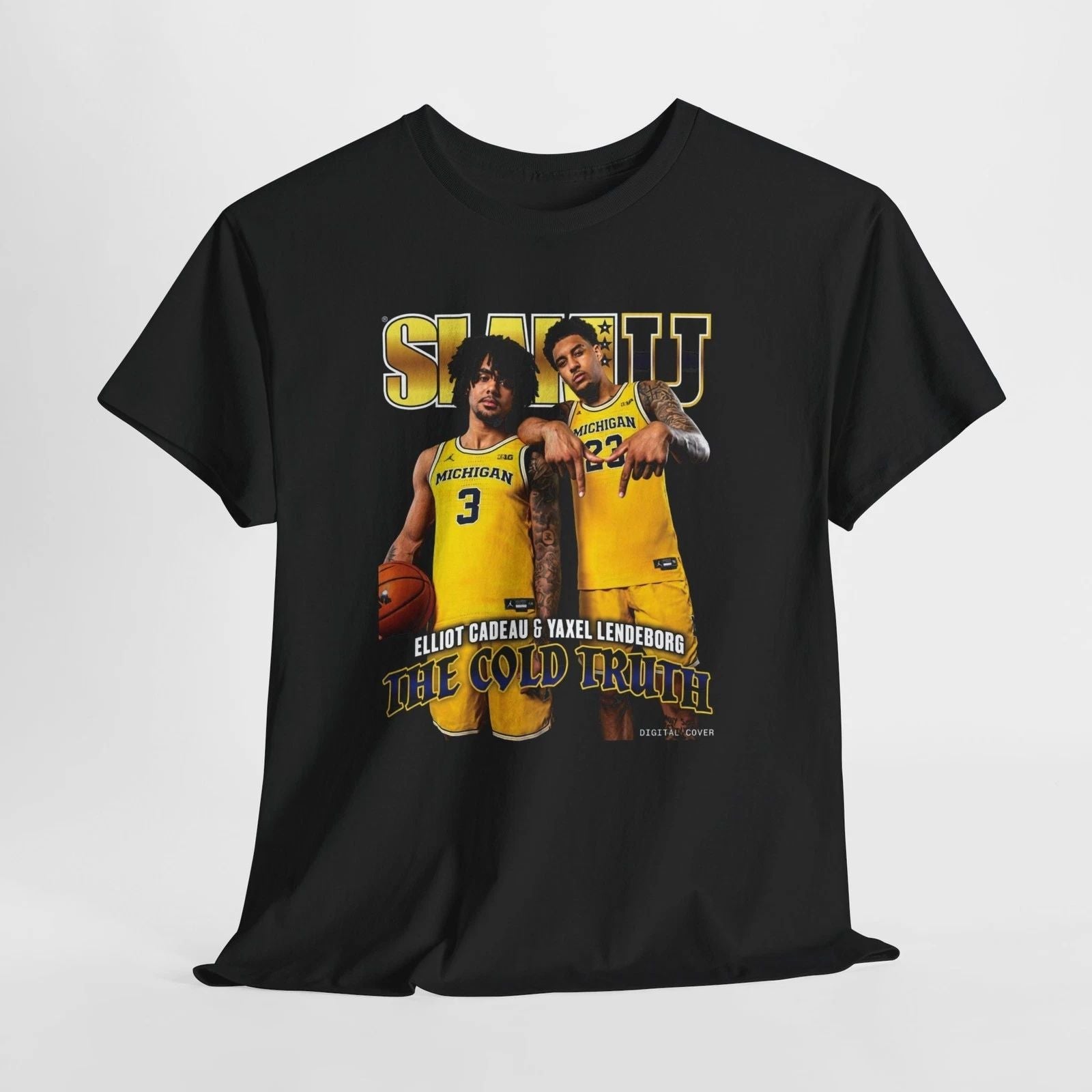 Elliot Cadeau and Yaxel Lendeborg The Cold Truth Michigan Wolverines basketball Unisex T-shirt, Sweatshirt, Hoodie, Long Sleeve Tee - T-Shirt, Sweatshirt, Hoodie