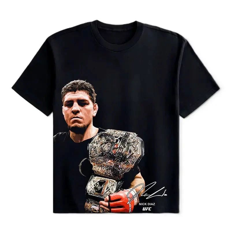Nick Diaz UFC Fighters Tee, UFC Fighters T Shirt, Graphic T-Shirt Unisex T-shirt, Sweatshirt, Hoodie, Long Sleeve Tee - T-Shirt, Sweatshirt, Hoodie