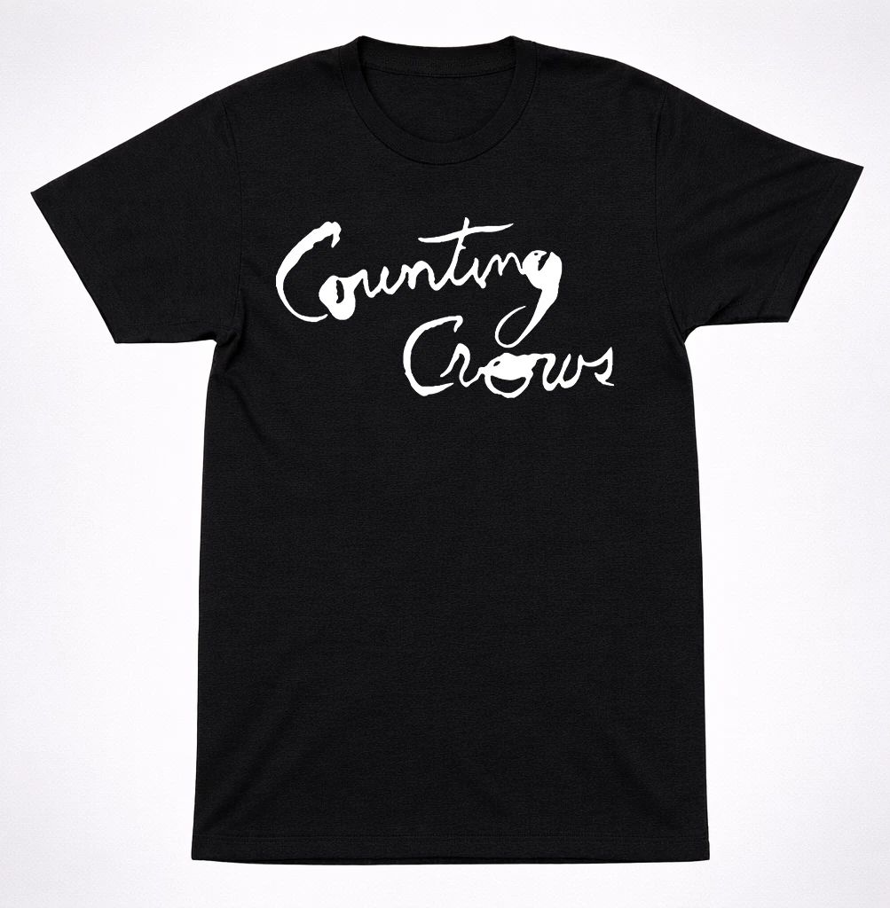 Counting Crows Handwritten Logo T-Shirt 90s Alternative Rock Band Classic Tee Unisex T-shirt, Sweatshirt, Hoodie, Long Sleeve Tee - T-Shirt, Sweatshirt, Hoodie