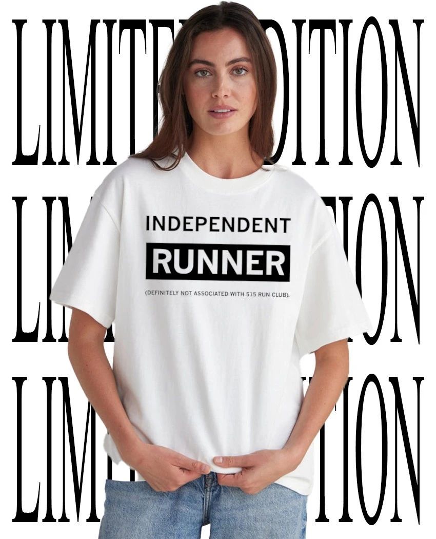 Independent runner definitely not associated with 515 run club shirt Unisex T-shirt, Sweatshirt, Hoodie, Long Sleeve Tee - T-Shirt, Sweatshirt, Hoodie