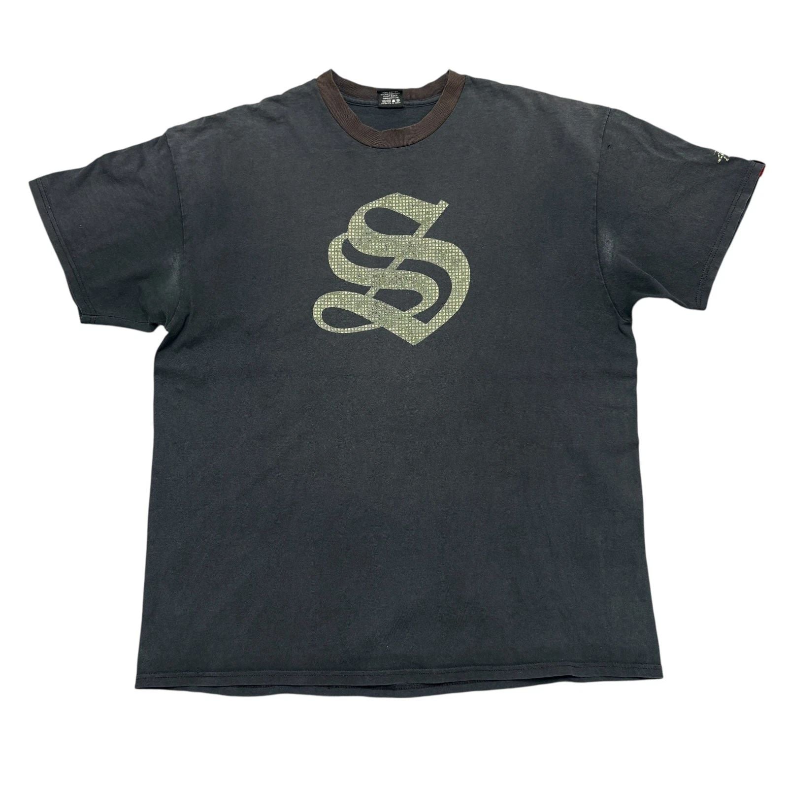 Vintage Stussy Shirt Mens XL Black Short Sleeve Y2K Streetwear Faded Skate Tee Unisex T-shirt, Sweatshirt, Hoodie, Long Sleeve Tee - T-Shirt, Sweatshirt, Hoodie