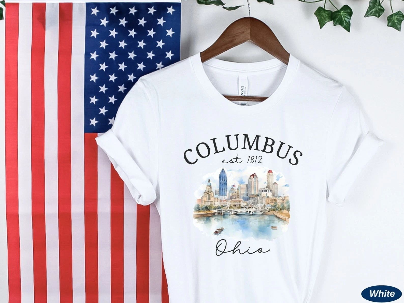 Columbus T-Shirt Travel Gift for Ohio America Trip Lovers Souvenir Tee Unisex T-shirt, Sweatshirt, Hoodie, Long Sleeve Tee - T-Shirt, Sweatshirt, Hoodie