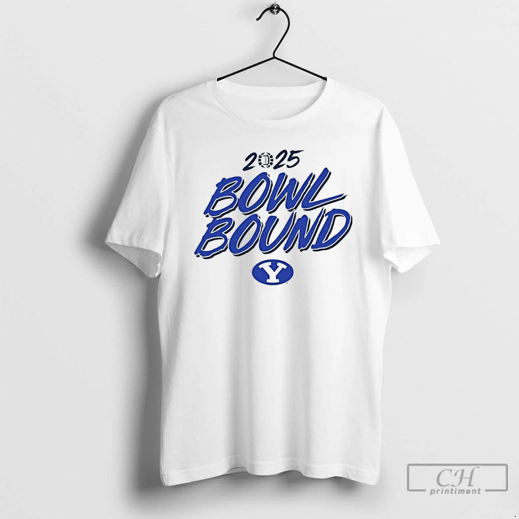 Classic Byu Cougars Football 2025 Bowl Bound T Shirts Unisex T-shirt, Sweatshirt, Hoodie, Long Sleeve Tee - T-Shirt, Sweatshirt, Hoodie
