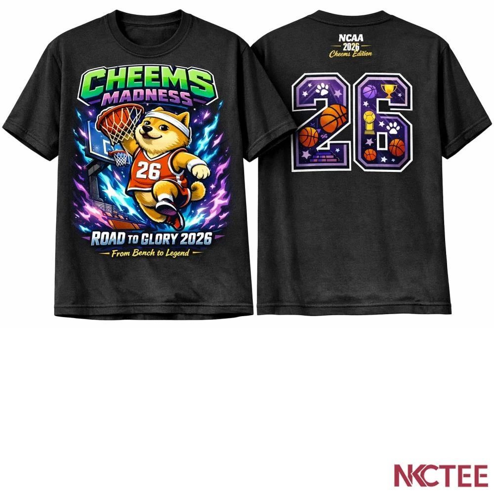 NKCtees Cheems Madness 2026 NCAA Tournament Dunk Shirt  Funny Basketball Meme Tee Unisex T-shirt, Sweatshirt, Hoodie, Long Sleeve Tee - T-Shirt, Sweatshirt, Hoodie