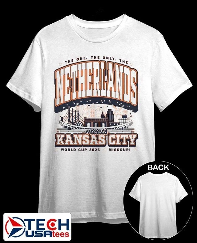 The Netherlands meets Kansas City World Cup 2026 shirt Unisex T-shirt, Sweatshirt, Hoodie, Long Sleeve Tee - T-Shirt, Sweatshirt, Hoodie