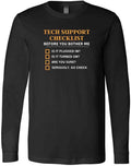 Funny Tech Support Checklist Gift Idea For Nerds & Sysadmin New Trendy T-Shirt Unisex T-shirt, Sweatshirt, Hoodie, Long Sleeve Tee - T-Shirt, Sweatshirt, Hoodie