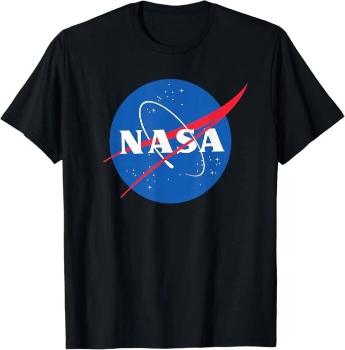 NASA TShirt Black Round Blue Logo S M XL Science Museum Unisex T-shirt, Sweatshirt, Hoodie, Long Sleeve Tee - T-Shirt, Sweatshirt, Hoodie