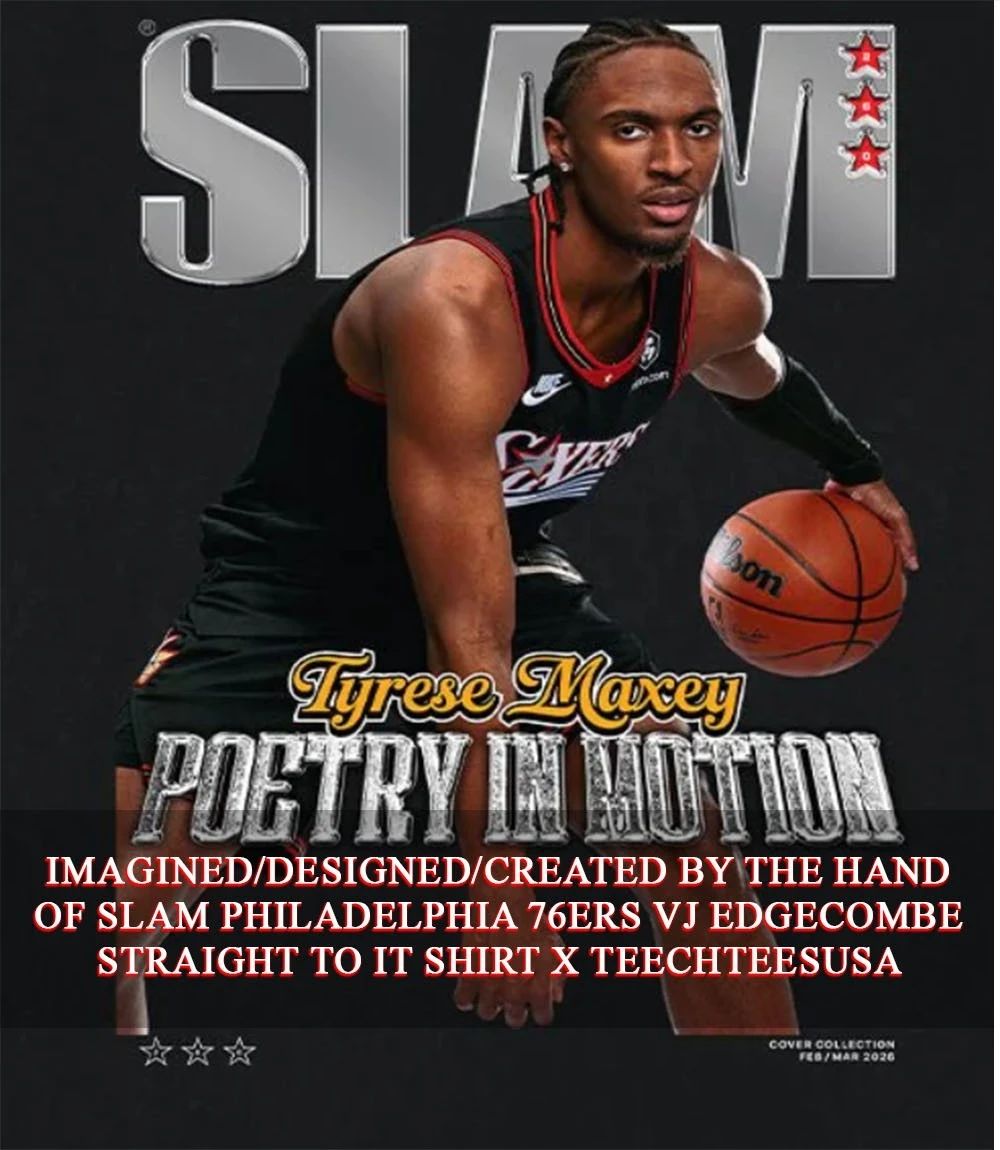 SLAM Philadelphia 76ers Tyrese Maxey poetry in motion shirt Unisex T-shirt, Sweatshirt, Hoodie, Long Sleeve Tee - T-Shirt, Sweatshirt, Hoodie