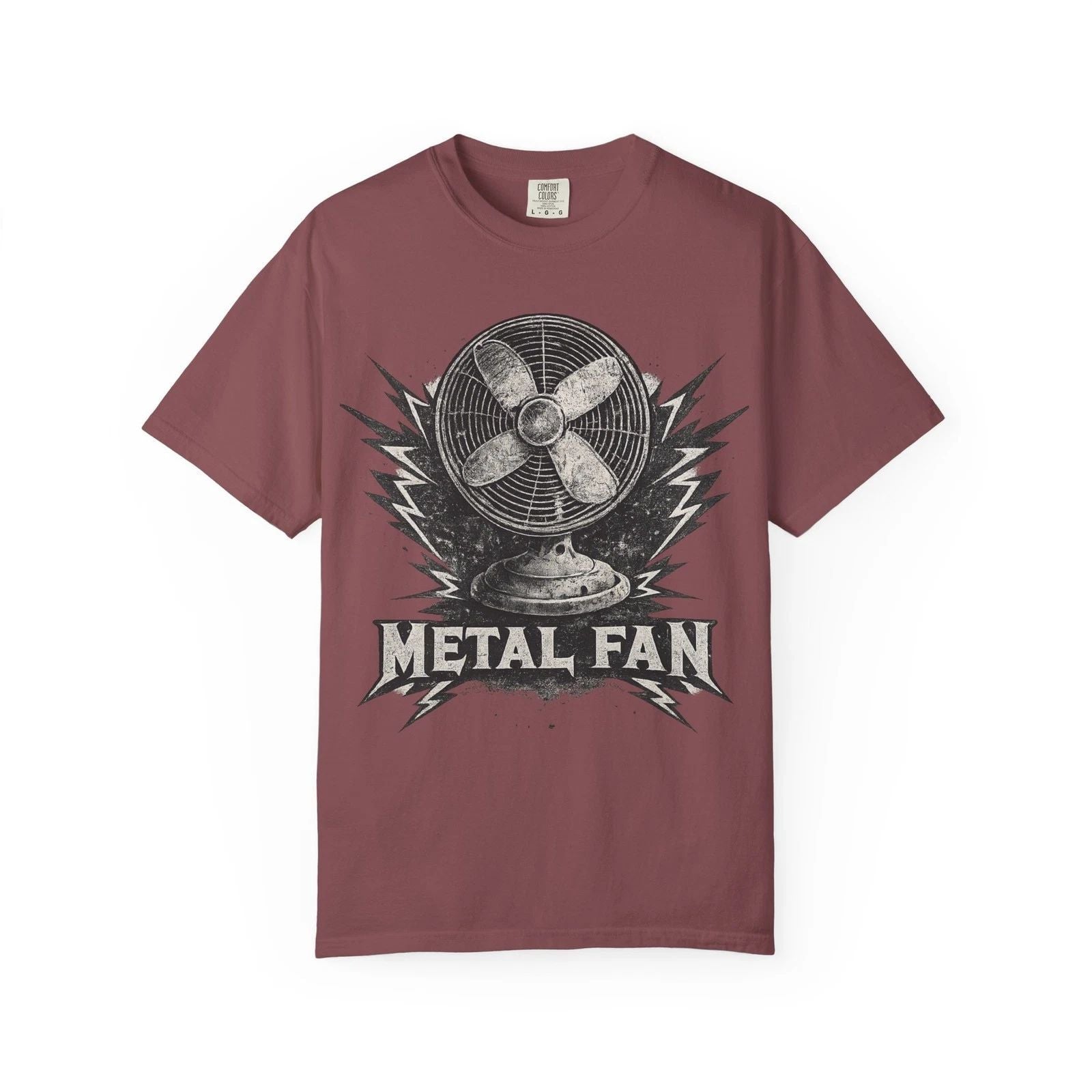Metal Fan Vintage T-Shirt Retro Electric Fan Graphic Tee, Funny Rock Music Shirt Unisex T-shirt, Sweatshirt, Hoodie, Long Sleeve Tee - T-Shirt, Sweatshirt, Hoodie