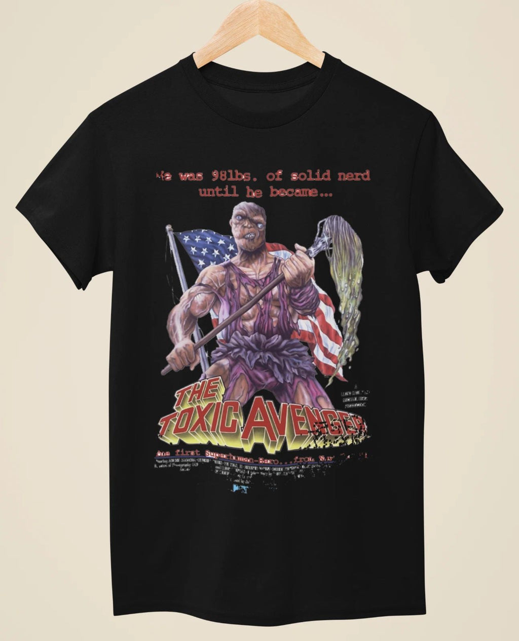 The Toxic Avenger - Movie Poster inspired Unisex Black T-Shirt Unisex T-shirt, Sweatshirt, Hoodie, Long Sleeve Tee - T-Shirt, Sweatshirt, Hoodie