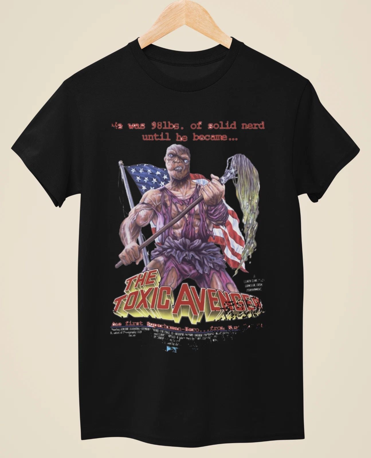 The Toxic Avenger - Movie Poster inspired Unisex Black T-Shirt Unisex T-shirt, Sweatshirt, Hoodie, Long Sleeve Tee - T-Shirt, Sweatshirt, Hoodie