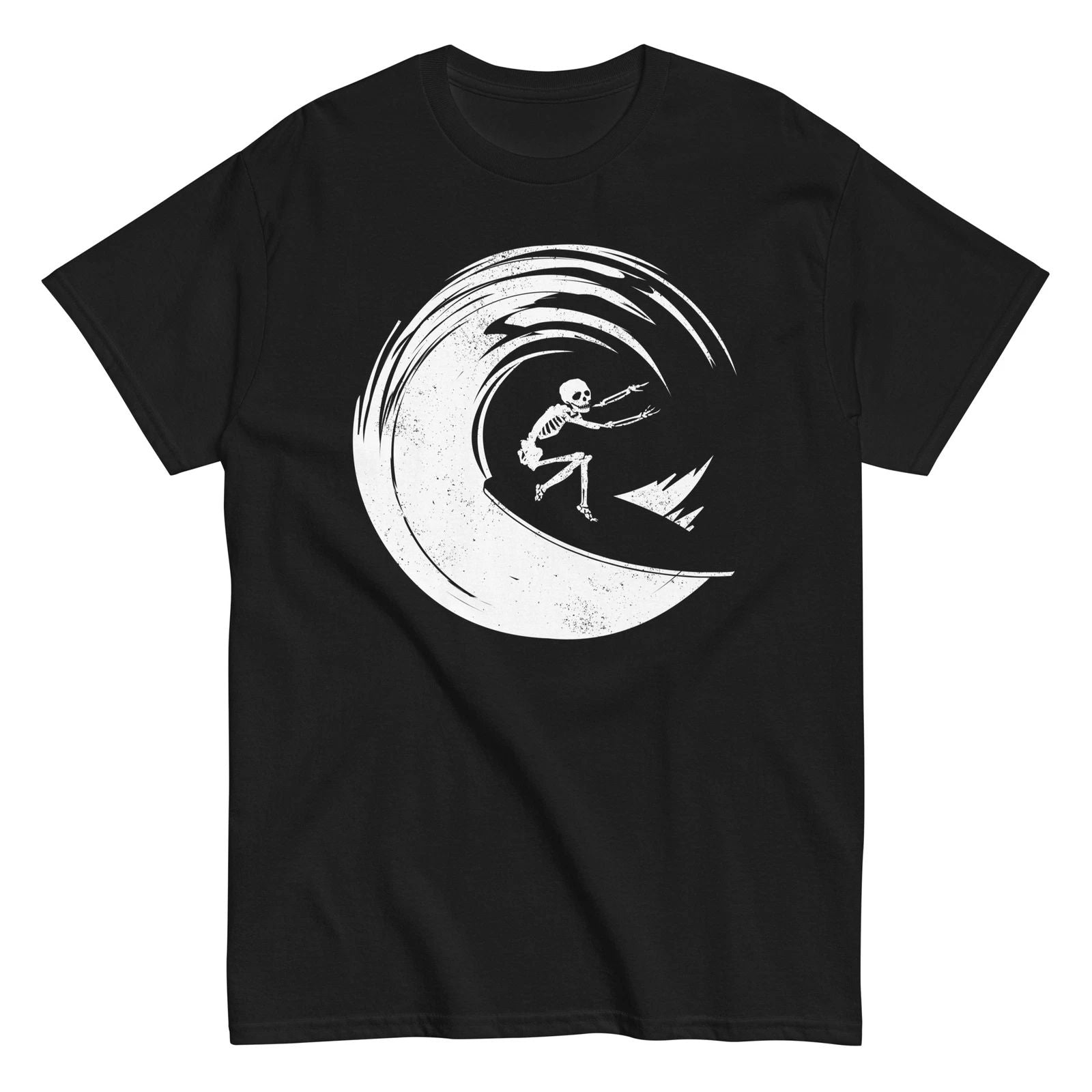 SURF SKELETON Shirt skater emo punk surfer ocean beach cute vacation fit Unisex T-shirt, Sweatshirt, Hoodie, Long Sleeve Tee - T-Shirt, Sweatshirt, Hoodie