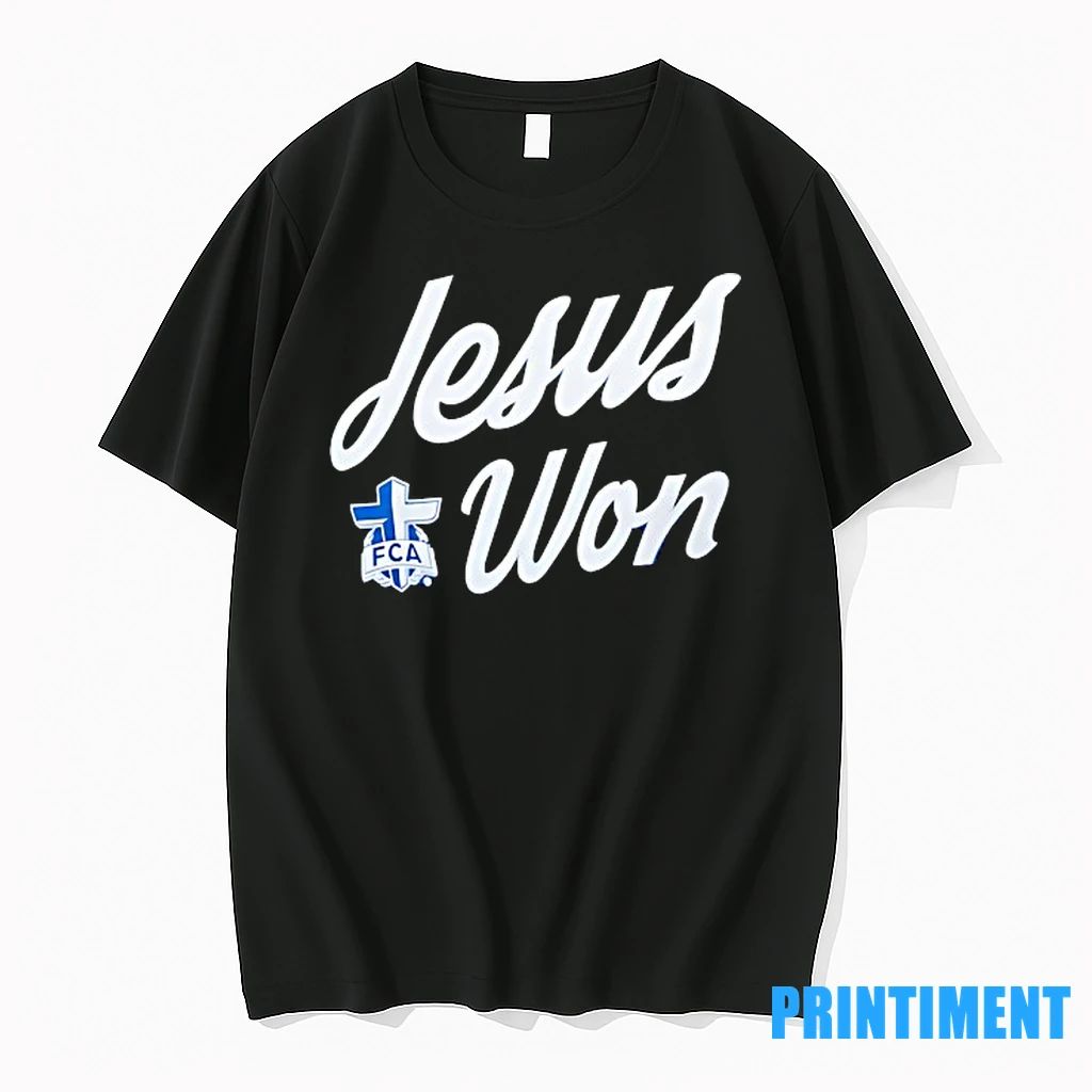 Jesus Won Fellowship Of Christian Athletes Logo Tshirts Sweater Unisex T-shirt, Sweatshirt, Hoodie, Long Sleeve Tee - T-Shirt, Sweatshirt, Hoodie