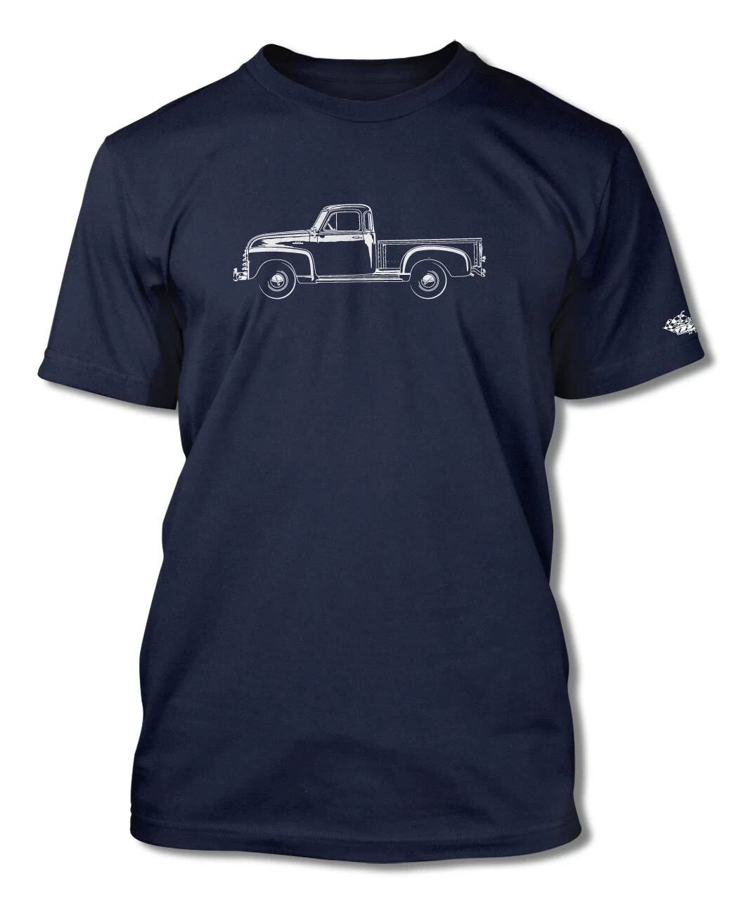 1951 - 1954 Chevrolet Pickup 3100 T-Shirt - Men - Side View Unisex T-shirt, Sweatshirt, Hoodie, Long Sleeve Tee - T-Shirt, Sweatshirt, Hoodie