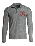 AMERICAN FIGHTER Men's Pullover L/S BRISTOL ZIP Mock Neck Premium * Unisex T-shirt, Sweatshirt, Hoodie, Long Sleeve Tee - T-Shirt, Sweatshirt, Hoodie