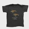 Retro National Geographic Seat Turtle 'go with the flow' Reprint T shirt Unisex T-shirt, Sweatshirt, Hoodie, Long Sleeve Tee - T-Shirt, Sweatshirt, Hoodie