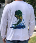 SPF-50-UV Long Sleeve Fishing Shirt UV Cool Dry Mahi Unisex T-shirt, Sweatshirt, Hoodie, Long Sleeve Tee - T-Shirt, Sweatshirt, Hoodie