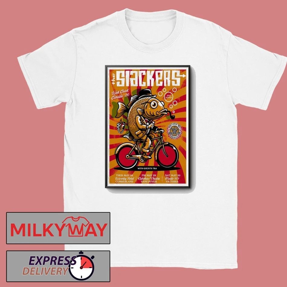 The Slackers West Coast Canada Tour 26 Poster shirt Unisex T-shirt, Sweatshirt, Hoodie, Long Sleeve Tee - T-Shirt, Sweatshirt, Hoodie