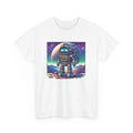 Unisex Adult T Shirt Adventurous Robot Explorer Illustration Retro SciFi Vibe Unisex T-shirt, Sweatshirt, Hoodie, Long Sleeve Tee - T-Shirt, Sweatshirt, Hoodie