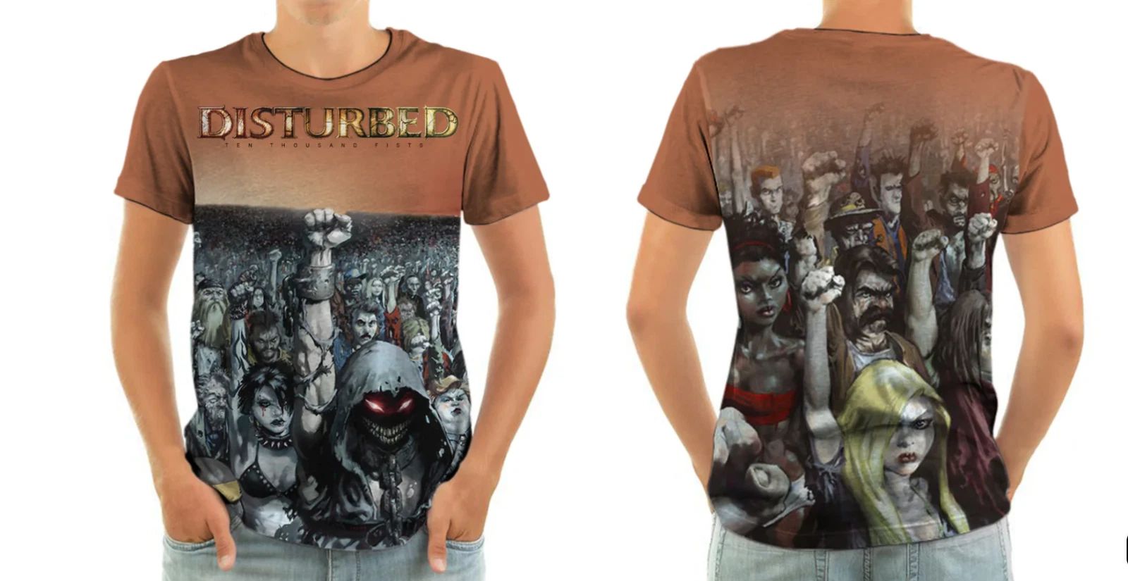 Disturbed Band Rock Music For Fans S to 5XL 3D Shirt All Over Print TU945 Unisex T-shirt, Sweatshirt, Hoodie, Long Sleeve Tee - T-Shirt, Sweatshirt, Hoodie