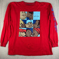 Platinum FUBU Mens XXL Red Long Sleeve Graphic Streetwear Hip Hop Tee Korea Made Unisex T-shirt, Sweatshirt, Hoodie, Long Sleeve Tee - T-Shirt, Sweatshirt, Hoodie