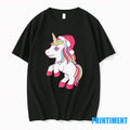 Unicorn Santa Hat Christmas Joy Tshirts Sweater Unisex T-shirt, Sweatshirt, Hoodie, Long Sleeve Tee - T-Shirt, Sweatshirt, Hoodie