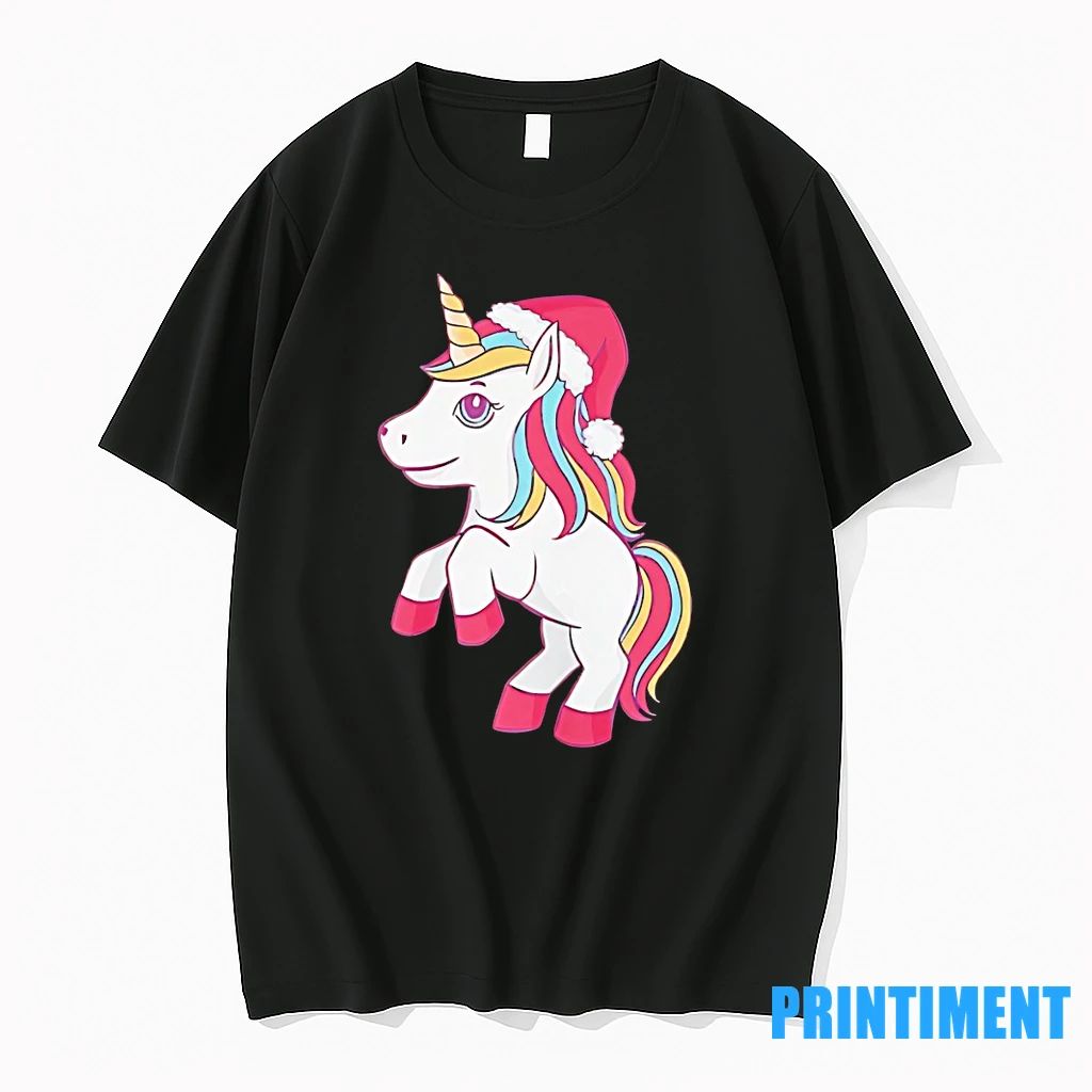 Unicorn Santa Hat Christmas Joy Tshirts Sweater Unisex T-shirt, Sweatshirt, Hoodie, Long Sleeve Tee - T-Shirt, Sweatshirt, Hoodie