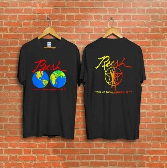 Vintage Rushh 1978 Tour Of The Hemispheres concert tee T Shirt Unisex T-shirt, Sweatshirt, Hoodie, Long Sleeve Tee - T-Shirt, Sweatshirt, Hoodie