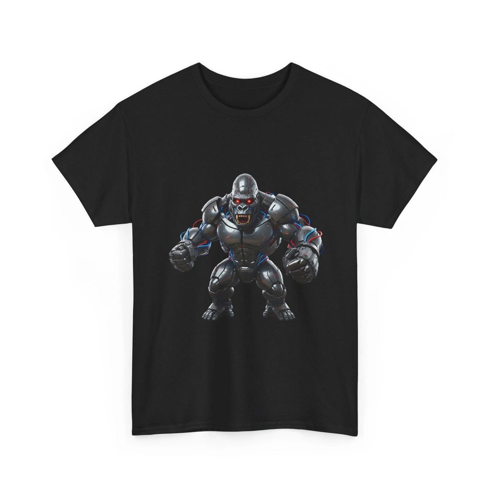 Armored Cyber Gorilla Robot T-Shirt | Sci-Fi Gorilla Graphic, Cool Gift T-Shirt Unisex T-shirt, Sweatshirt, Hoodie, Long Sleeve Tee - T-Shirt, Sweatshirt, Hoodie