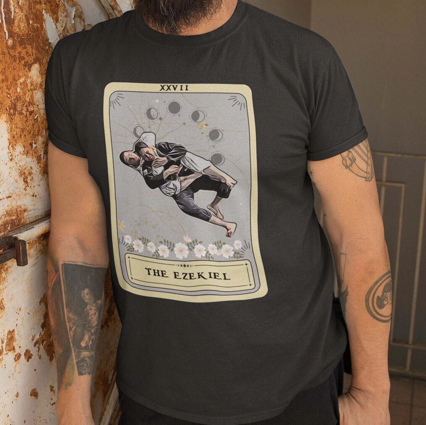 Jiu Jitsu Shirt, The Ezekiel Tarot Card Shirt Unisex T-shirt, Sweatshirt, Hoodie, Long Sleeve Tee - T-Shirt, Sweatshirt, Hoodie