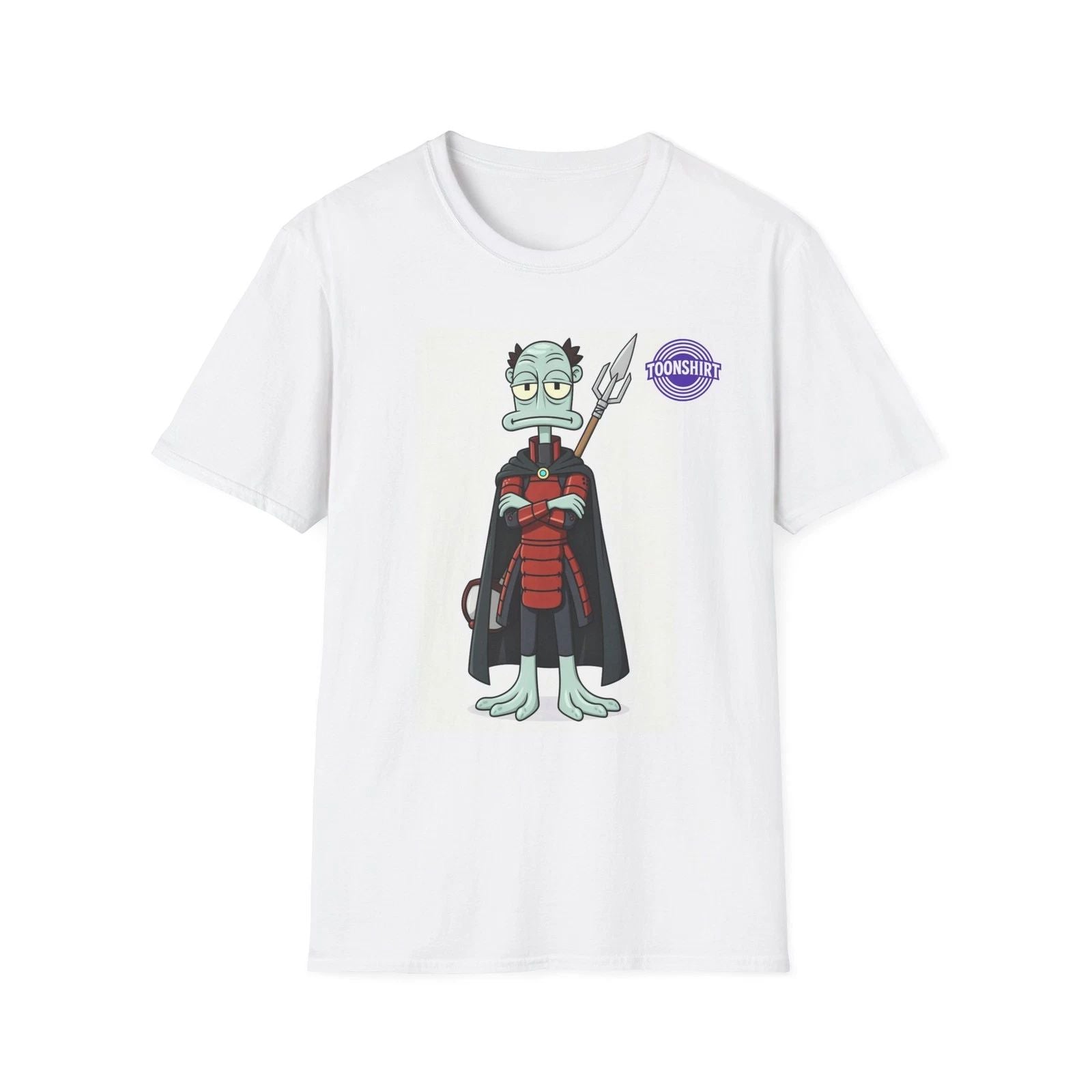 Alien Warrior Cartoon Graphic T-Shirt Unisex T-shirt, Sweatshirt, Hoodie, Long Sleeve Tee - T-Shirt, Sweatshirt, Hoodie