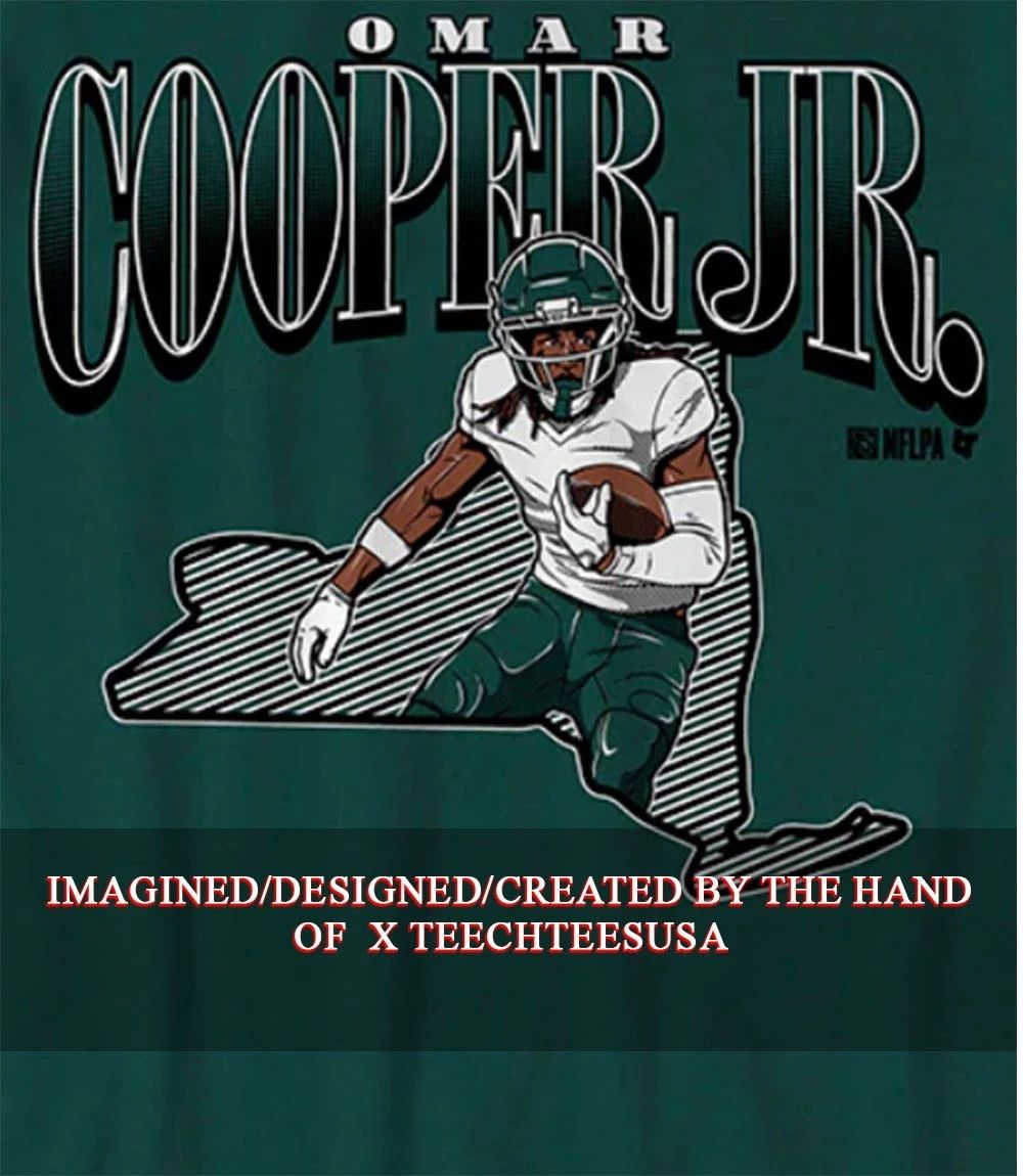 Omar Cooper Jr. New York Jets State Star Remix shirt Unisex T-shirt, Sweatshirt, Hoodie, Long Sleeve Tee - T-Shirt, Sweatshirt, Hoodie