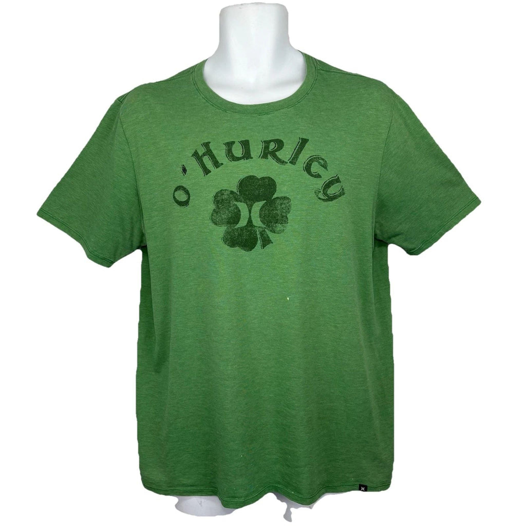 Hurley OHURLEY Clover T-Shirt/ Mens (L) Green Cotton Poly Blend SURF SKATE Unisex T-shirt, Sweatshirt, Hoodie, Long Sleeve Tee - T-Shirt, Sweatshirt, Hoodie