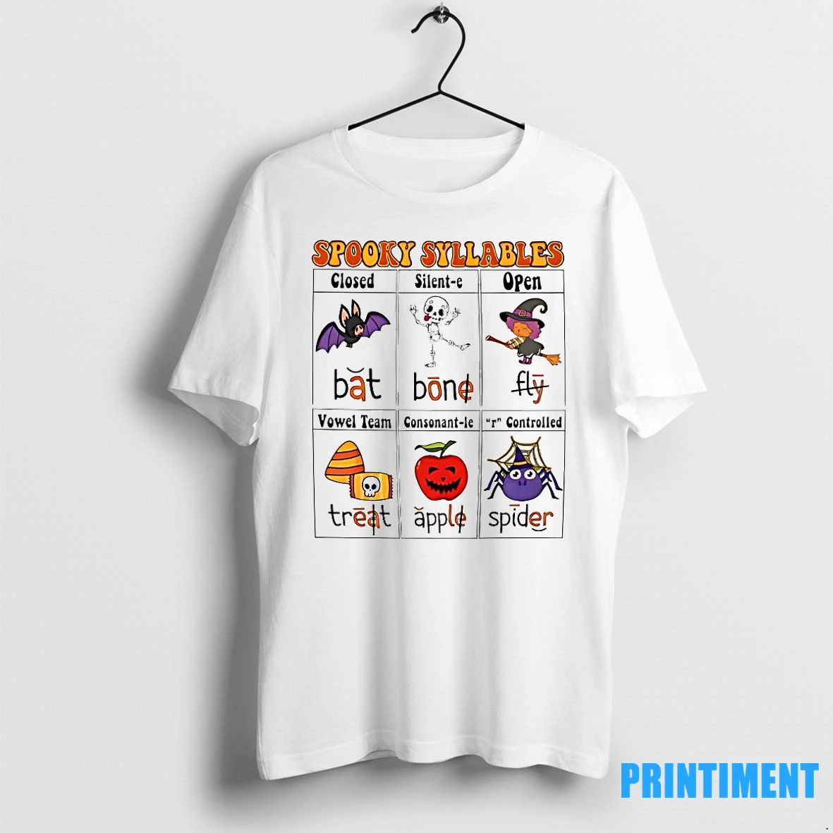 Spooky Syllables Teacher Halloween Educational 2025 Tshirts Sweater Unisex T-shirt, Sweatshirt, Hoodie, Long Sleeve Tee - T-Shirt, Sweatshirt, Hoodie
