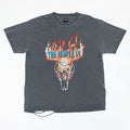 The People Vs Distressed T-Shirt Size L Flame Skull Graphic Streetwear Tee Unisex T-shirt, Sweatshirt, Hoodie, Long Sleeve Tee - T-Shirt, Sweatshirt, Hoodie
