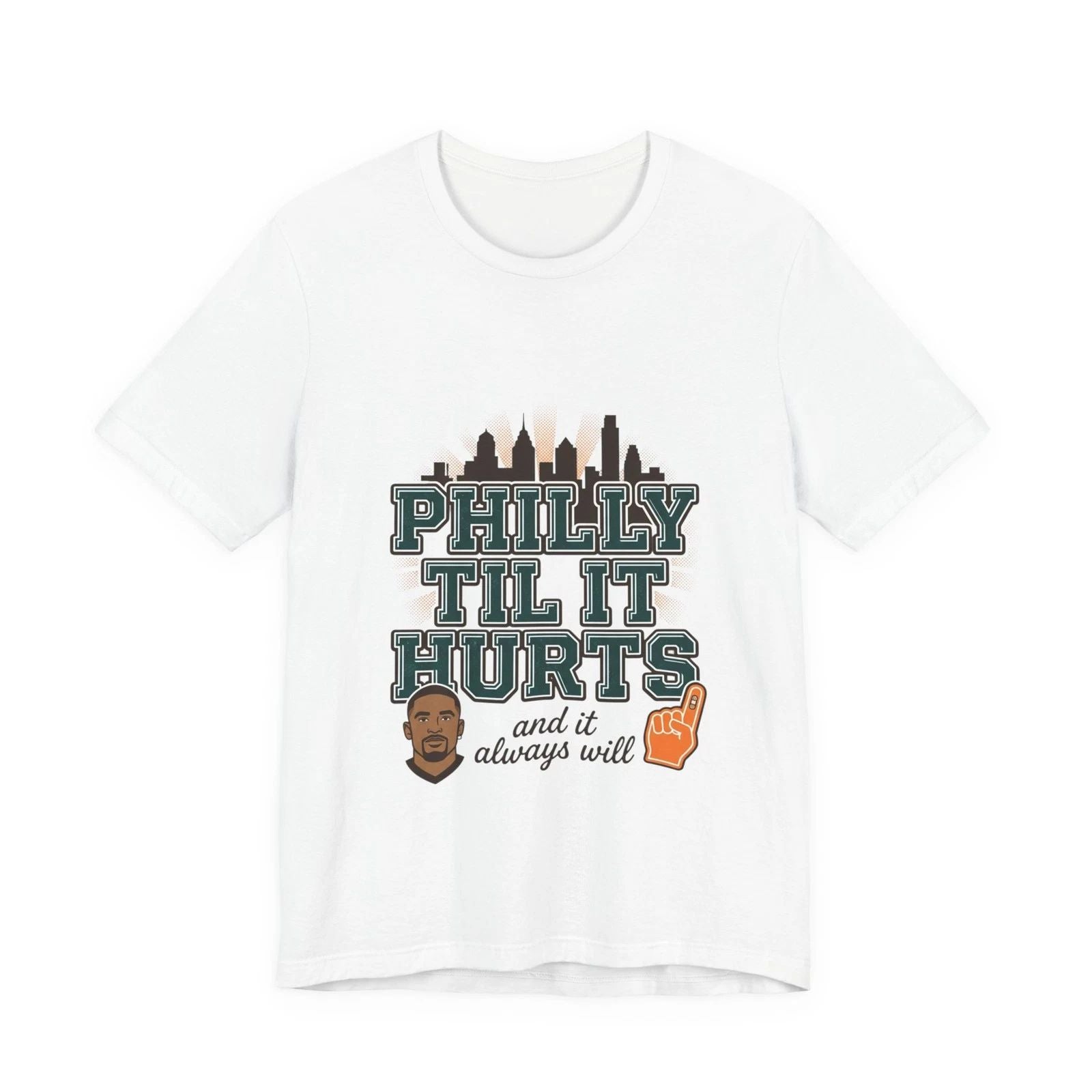 Philly Til It Hurts Tee | city basketball, rivalry humor, hometown pride Unisex T-shirt, Sweatshirt, Hoodie, Long Sleeve Tee - T-Shirt, Sweatshirt, Hoodie