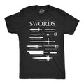 Mens Funny T Shirts Common Types Of Swords Sarcastic Nerdy Tee For Men Unisex T-shirt, Sweatshirt, Hoodie, Long Sleeve Tee - T-Shirt, Sweatshirt, Hoodie