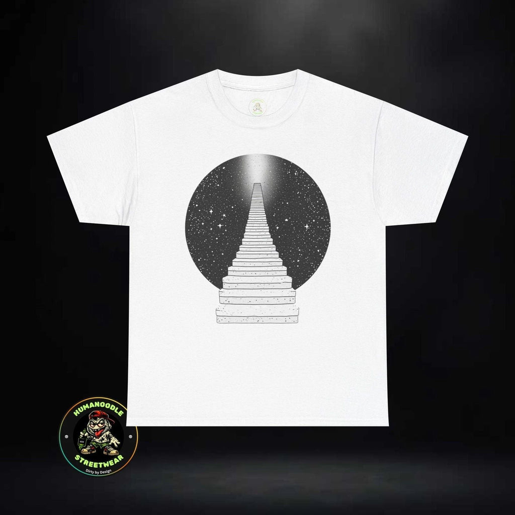 Cosmic Staircase T-Shirt | Stairway to Stars Tee Unisex T-shirt, Sweatshirt, Hoodie, Long Sleeve Tee - T-Shirt, Sweatshirt, Hoodie