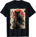 Vintage Japanese Art anime graphic samurai cat warrior Gift Unisex T-Shirt Unisex T-shirt, Sweatshirt, Hoodie, Long Sleeve Tee - T-Shirt, Sweatshirt, Hoodie