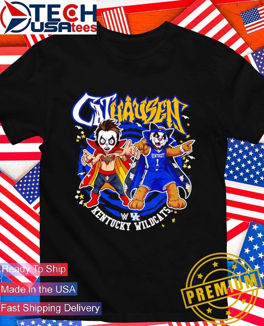 CatHausen Danhausen x Kentucky Wildcats mascot shirt Unisex T-shirt, Sweatshirt, Hoodie, Long Sleeve Tee - T-Shirt, Sweatshirt, Hoodie