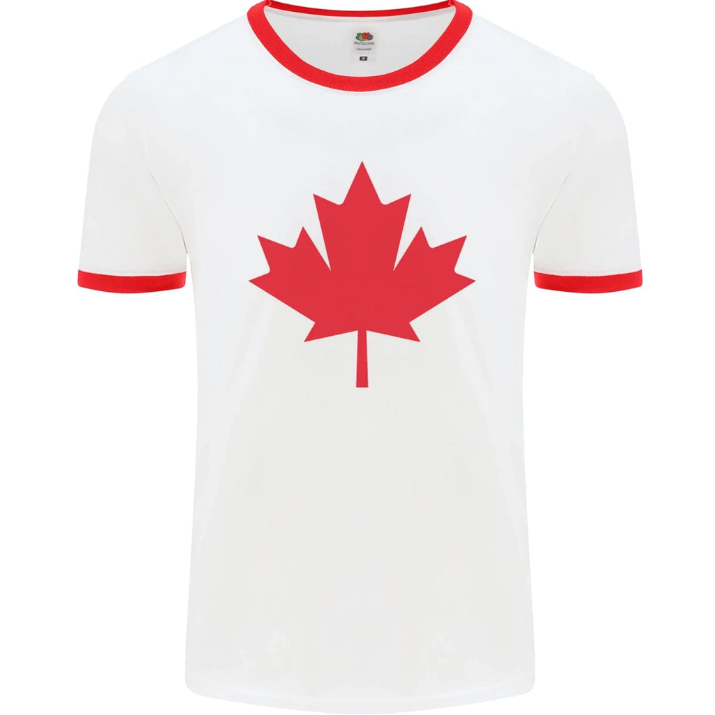 Canadian Flag Canada Maple Leaf Mens Ringer T-Shirt Unisex T-shirt, Sweatshirt, Hoodie, Long Sleeve Tee - T-Shirt, Sweatshirt, Hoodie