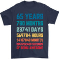 65th Birthday 65 Year Old Mens T-Shirt 100% Cotton Unisex T-shirt, Sweatshirt, Hoodie, Long Sleeve Tee - T-Shirt, Sweatshirt, Hoodie