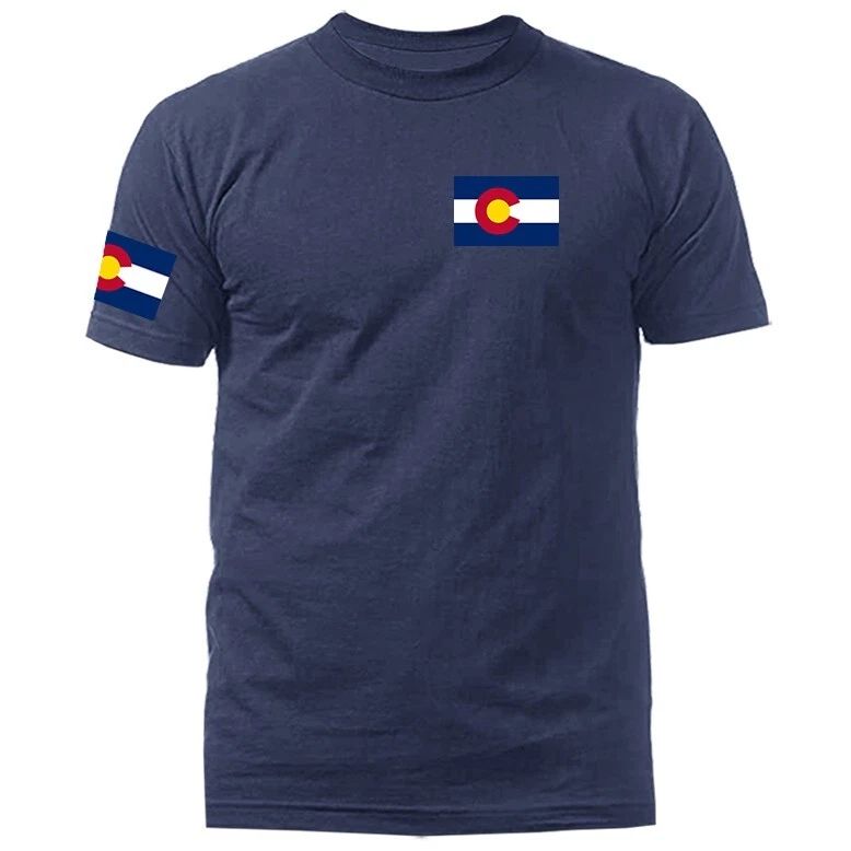 State of Colorado Flag Crest CO Graphic T-shirt Unisex T-shirt, Sweatshirt, Hoodie, Long Sleeve Tee - T-Shirt, Sweatshirt, Hoodie