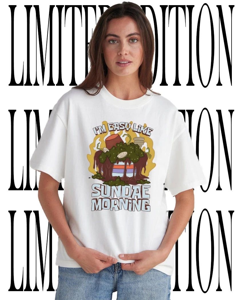 Im Easy Like Sundae Morning Weed Sundae Funny Cannabis Stoner Shirt Unisex T-shirt, Sweatshirt, Hoodie, Long Sleeve Tee - T-Shirt, Sweatshirt, Hoodie